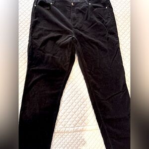 Black Soft Velvet Pants